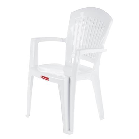 เก้าอี้พนักพิงท้าวแขน SUPERWARE VEGA ARMCHAI สีขาว