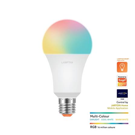 หลอด LED LAMPTAN ลูกแพร์ 10 วัตต์ เดย์ไลท์ /วอร์มไวท์ / RGB E27