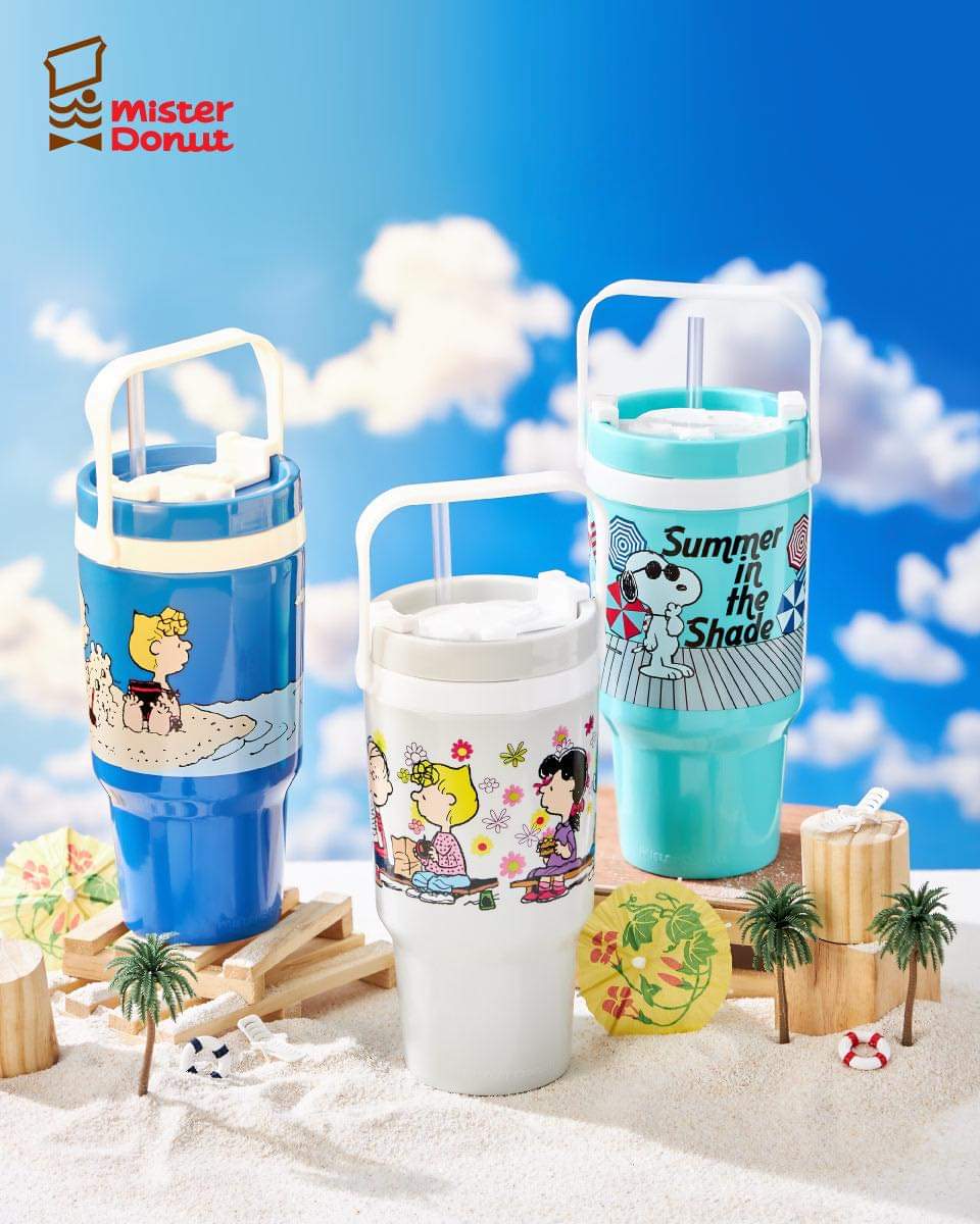 โปรโมชั่น มิสเตอร์ โดนัท : [Mister Donut X Peanut] แก้วน้ำสนูปี้ คอลใหม่! มีให้เลือกถึง 5 สี 5 ลาย
