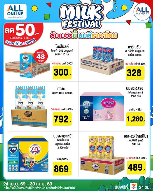 รวมโปรโมชั่น เซเว่น อีเลฟเว่น(7-Eleven)