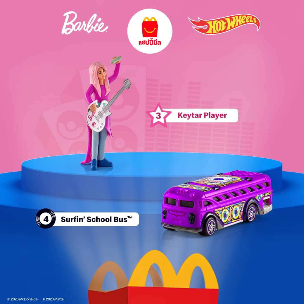 โปรโมชั่น แมคโดนัลด์ : สนุกกับของเล่นใหม่สัปดาห์ที่ 2 กับ Barbie & Hot Wheels ในทุกชุด #แฮปปี้มีล เริ่มต้นเพียงชุดละ 109 บาท