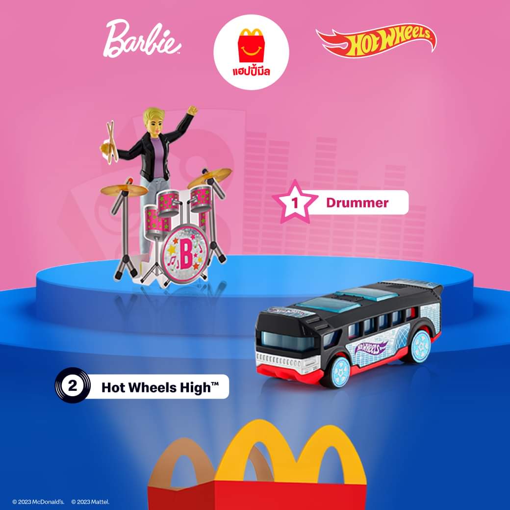 โปรโมชั่น แมคโดนัลด์ : สนุกกับของเล่นใหม่สัปดาห์ที่ 1 กับ Barbie & Hot Wheels ในทุกชุด #แฮปปี้มีล เริ่มต้นเพียงชุดละ 109 บาท