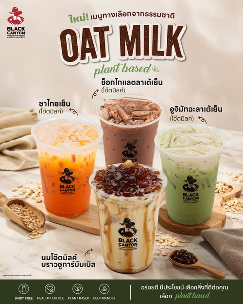 โปรโมชั่น แบล็คแคนยอน : OAT MILK นมโอ๊ตทางเลือกจากธรรมชาติ