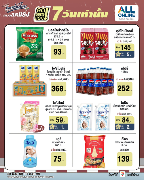 เซเว่น อีเลฟเว่น(7-Eleven) : ซูเปอร์เซล 80% 7วัน ดีลเด็ดก่อนสินค้าหมด