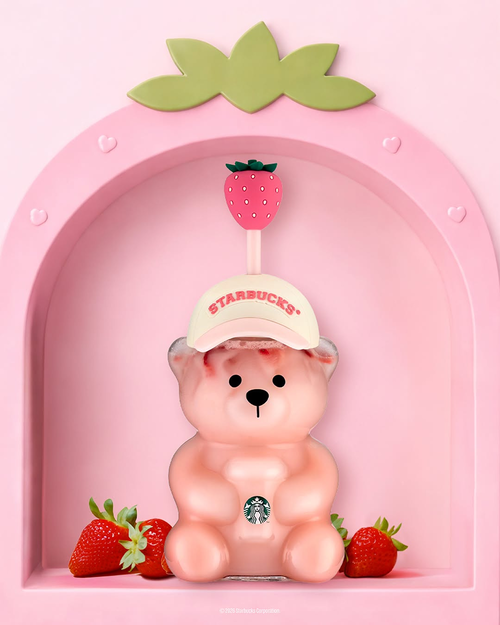 โปรโมชั่น สตาร์บัคส์ : น้องหมี Pink Drink Bearista Cup