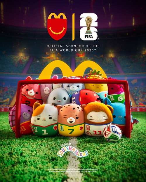 โปรโมชั่น แมคโดนัลด์ : แฮปปี้มีล FIFA World Cup กับ Squishmallows 109.-