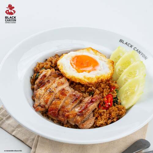 โปรโมชั่น แบล็คแคนยอน : ข้าวผัดกระเพราไก่ย่างจานเด็ด อร่อยโดนใจ