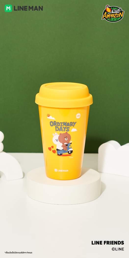 โปรโมชั่น ไลน์แมน : สั่ง Cafe Amazon ครบ 180 บาท รับทันที! แก้ว LINE FRIENDS Ordinary Days 1 ใบ มูลค่า 119 บาท เฉพาะที่ #LINEMAN